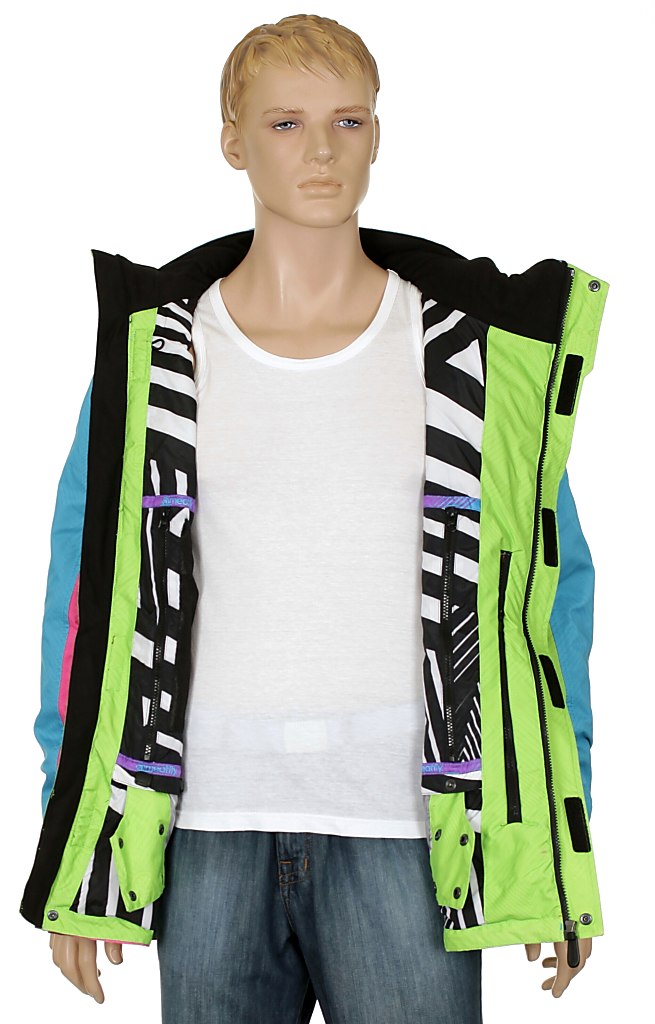 jacket Meatfly Tokio Kite - D/Blue/Pink/Green