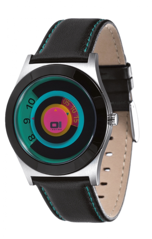 zegarek 01The One Spinning Wheel - Black/Turquoise