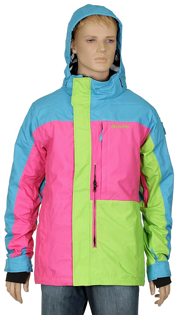 jacket Meatfly Tokio Kite - D/Blue/Pink/Green
