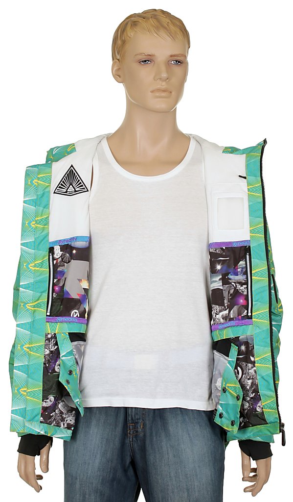 jacket Meatfly Cosmos - C/Green/Yellow