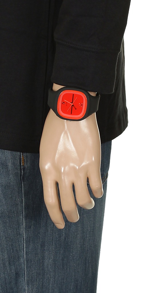 hodinky Silic Color - Red/Black