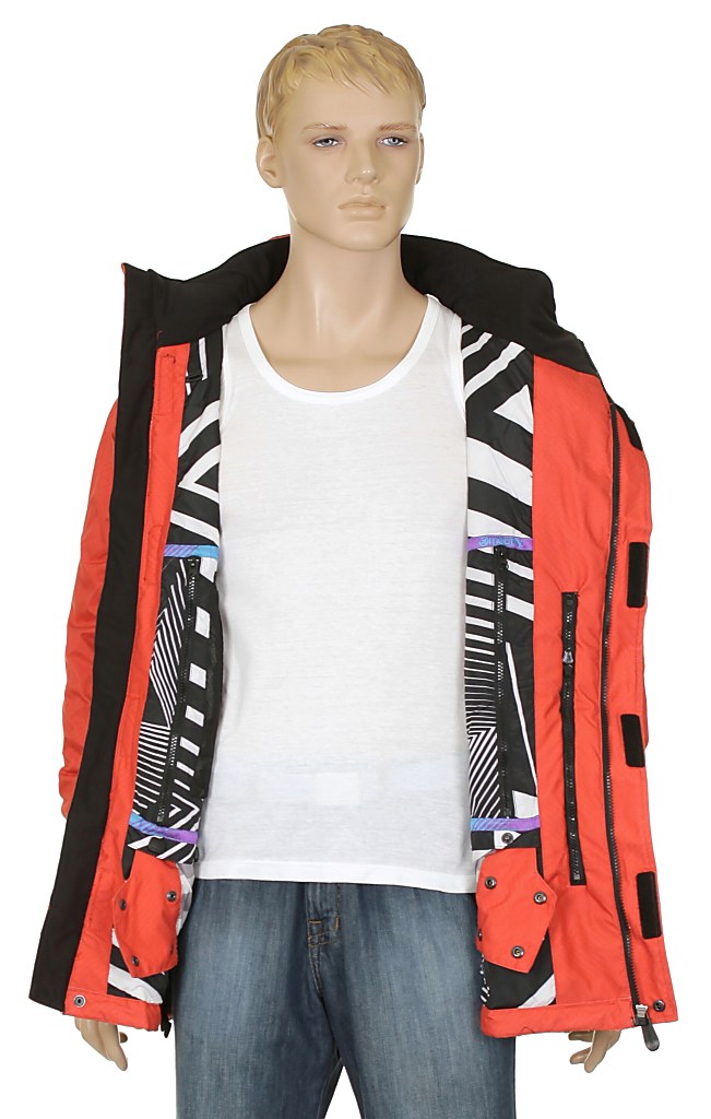 jacket Meatfly Tokio Kite - A/Red/Gray
