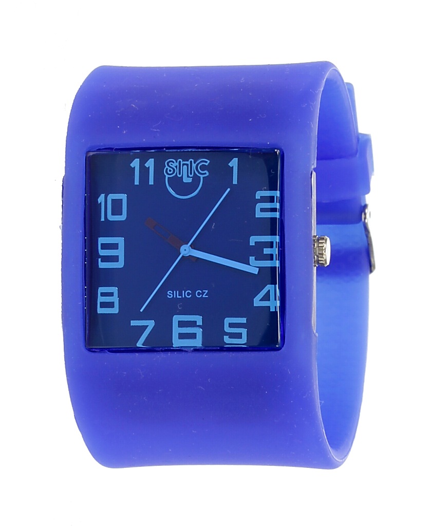 hodinky Silic King Size Numeral - Dark Blue/Red Watch