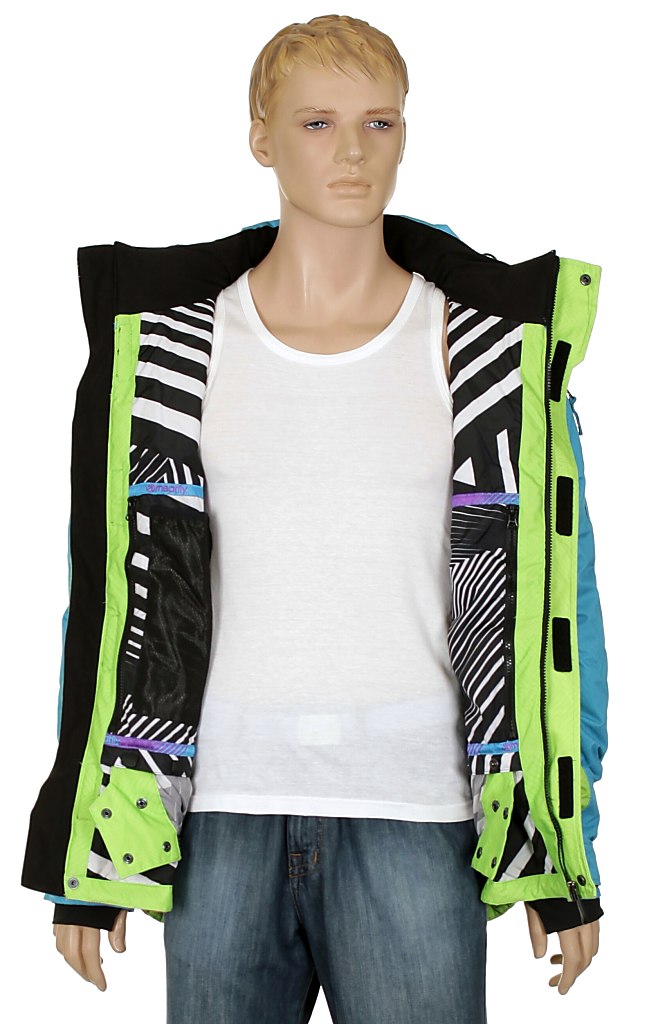 jacket Meatfly Tokio - N/Blue/Pink/Green