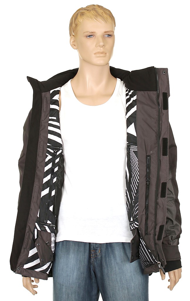 jacket Meatfly Tokio Kite - B/Dark Gray