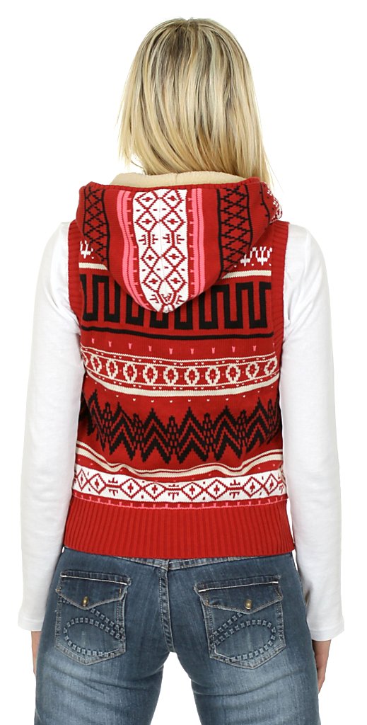 kamizelka Nike 6.0 Fair Isle Sherpa - 649/Varsity Red/Multi Color/Varsity Red