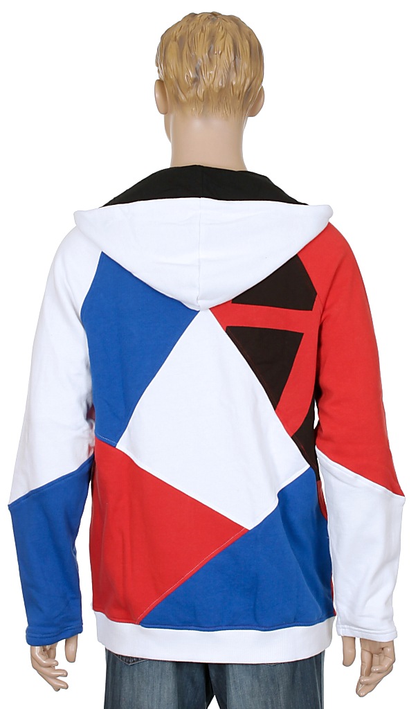 mikina Forum Mash Up Zip - White