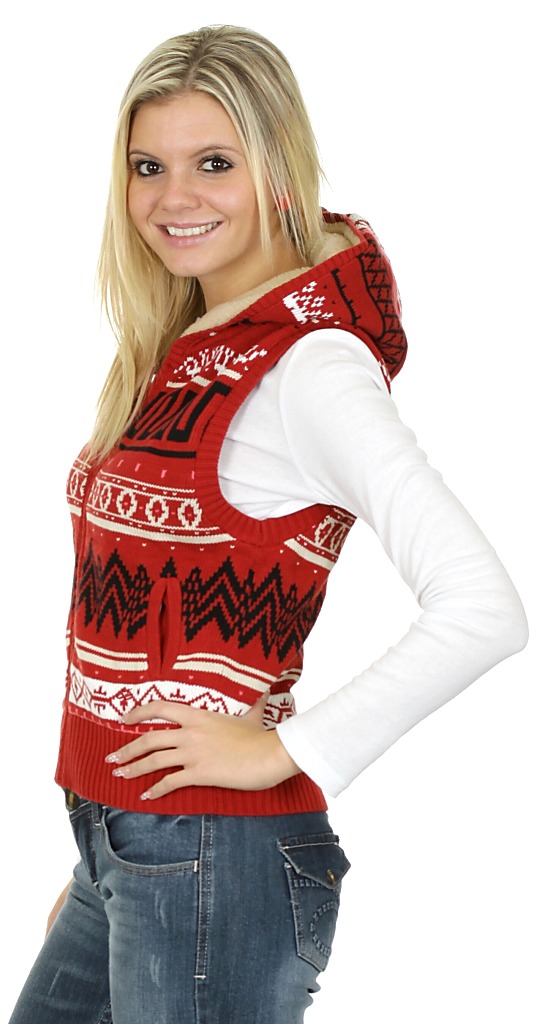 kamizelka Nike 6.0 Fair Isle Sherpa - 649/Varsity Red/Multi Color/Varsity Red