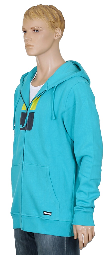 mikina Forum Split Logo Zip - Hight Blue