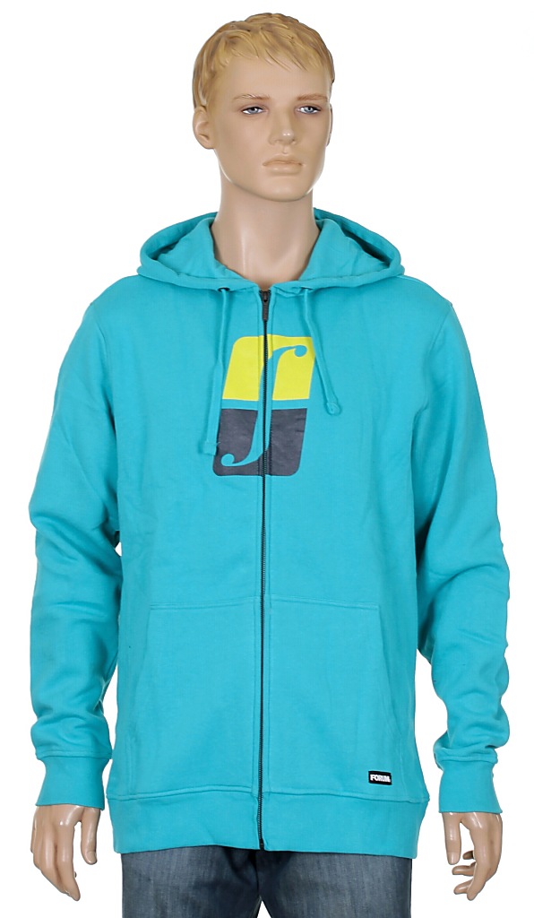 mikina Forum Split Logo Zip - Hight Blue