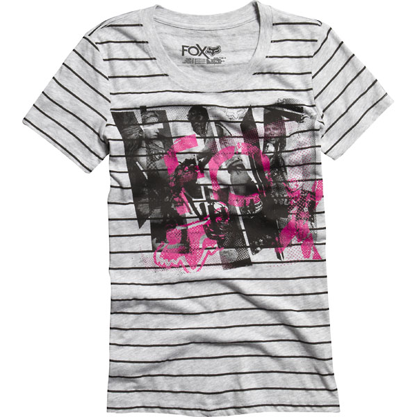t-shirt Fox Dirt Vixen Crew - Heather Gray