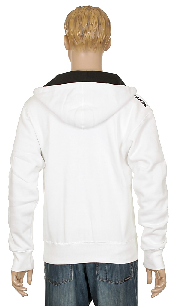 hoodie Fox Slapstick Zip - White