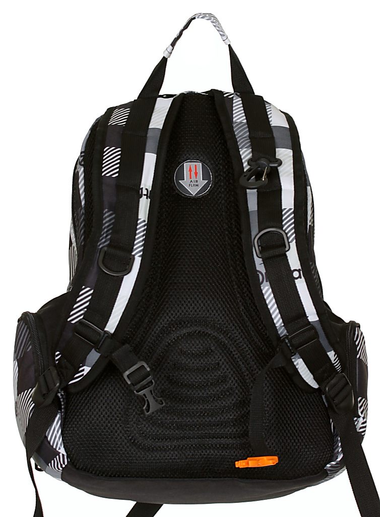 backpack Meatfly Chika - A/Checkers Black/Gray