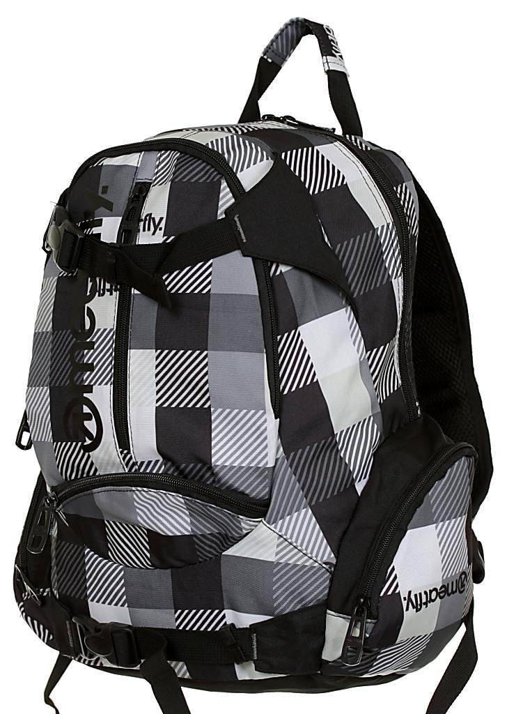 backpack Meatfly Chika - A/Checkers Black/Gray