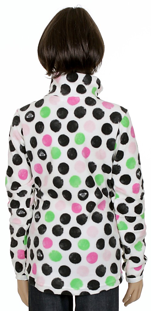 mikina Roxy On The Run Printed Girl Kid's - Time S Dots White