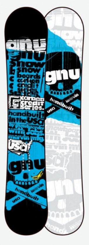 snowboard GNU Carbon Credit - Blue