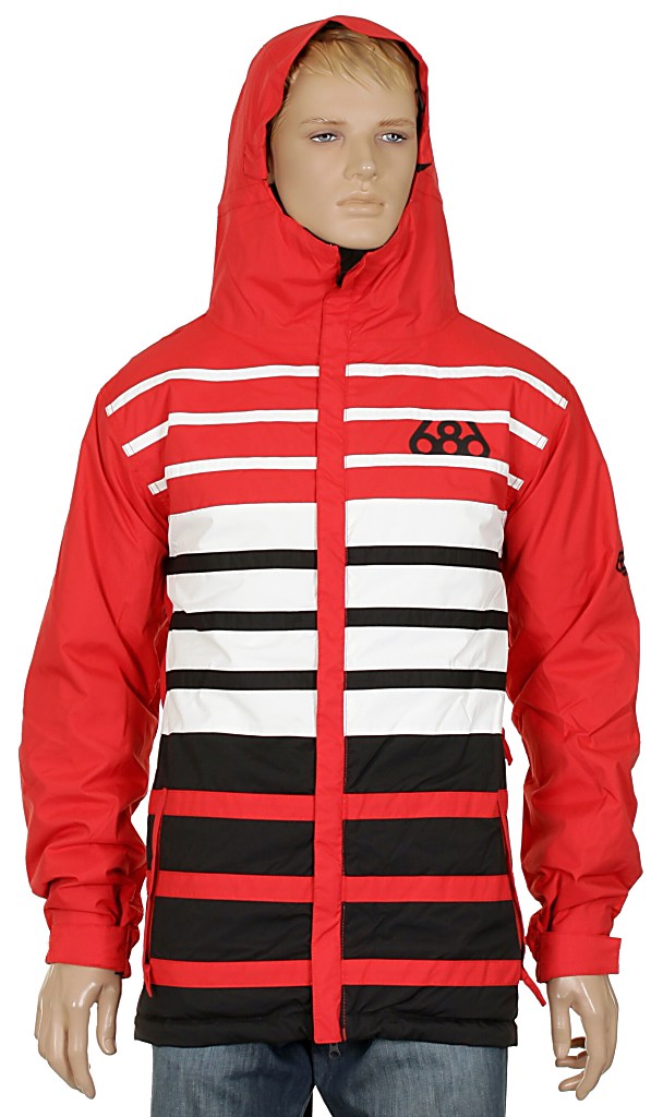 kurtka 686 Mannual Block - Red Colorblock