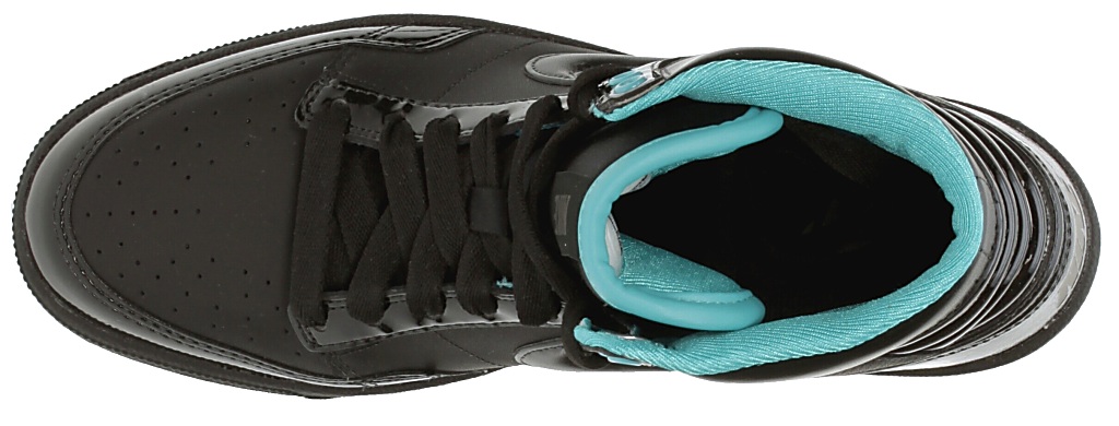 topánky Nike Double Team Lite High - Black/Black/Mid Fog/Bright Turquoise