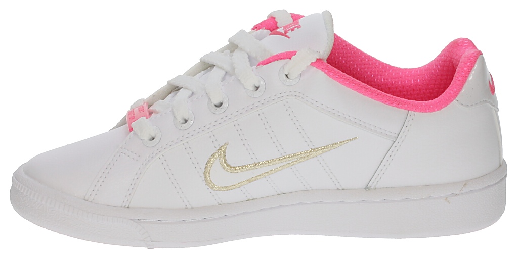 topánky Nike Court Tradition 2 Plus (GS) Kid's - White/White/Laser Pink/Metallic Gold G