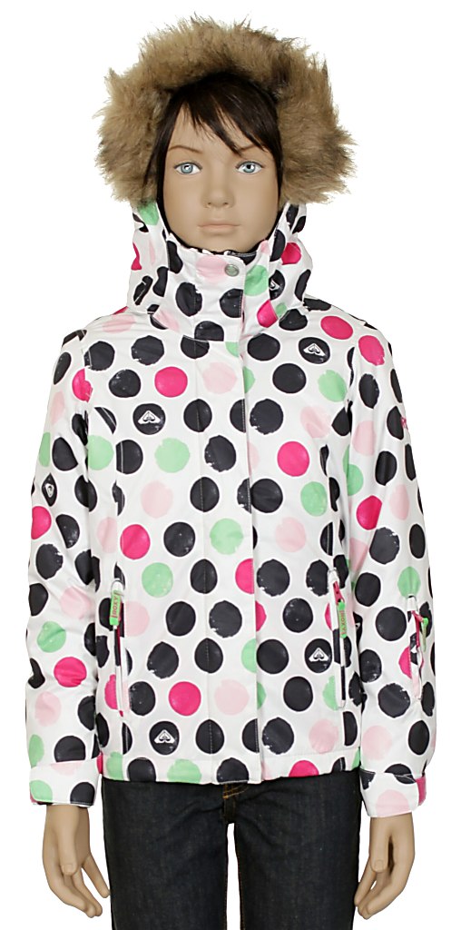 polka dot ski jacket