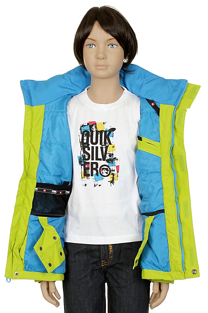 jacket Quiksilver Last Mission Plain Youth Kid's - Dirty Lime