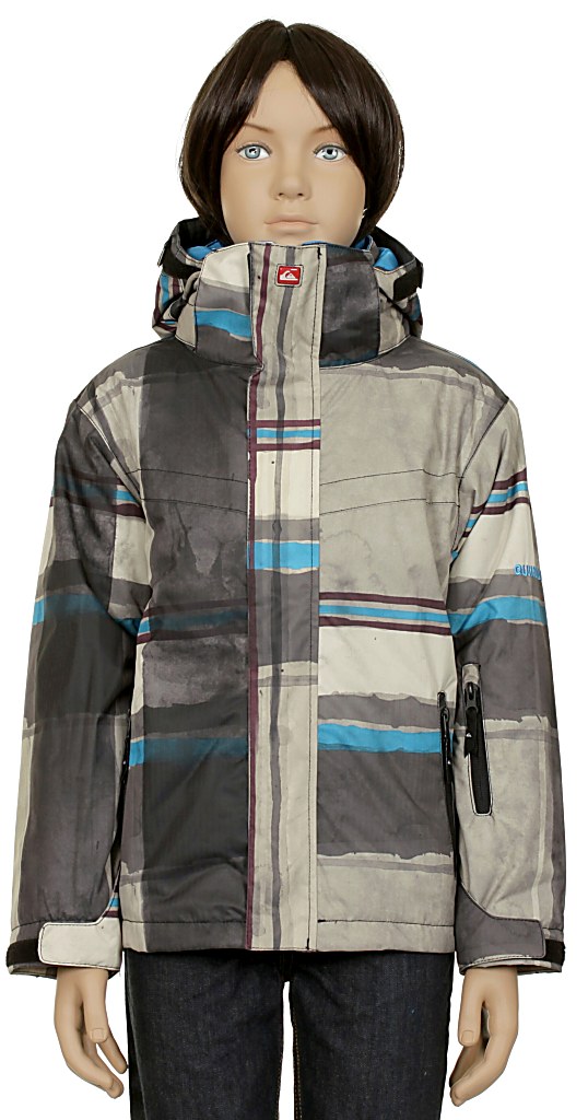 jacket Quiksilver Last Mission Print Youth 2 Kid's - Pier Black