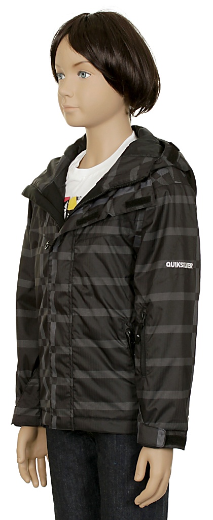 jacket Quiksilver Last Mission Print Youth 2 Kid's - Magazine Black/Black