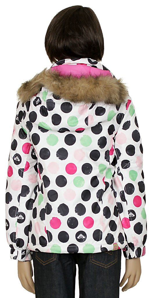 kurtka Roxy Jet Ski Girl Kid's - Time S Dots White