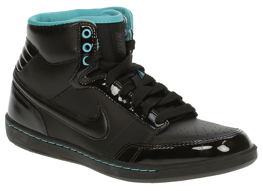 topánky Nike Double Team Lite High - Black/Black/Mid Fog/Bright Turquoise