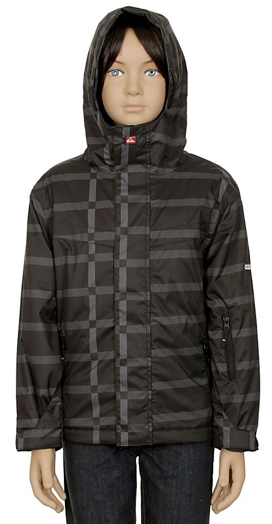 jacket Quiksilver Last Mission Print Youth 2 Kid's - Magazine Black/Black
