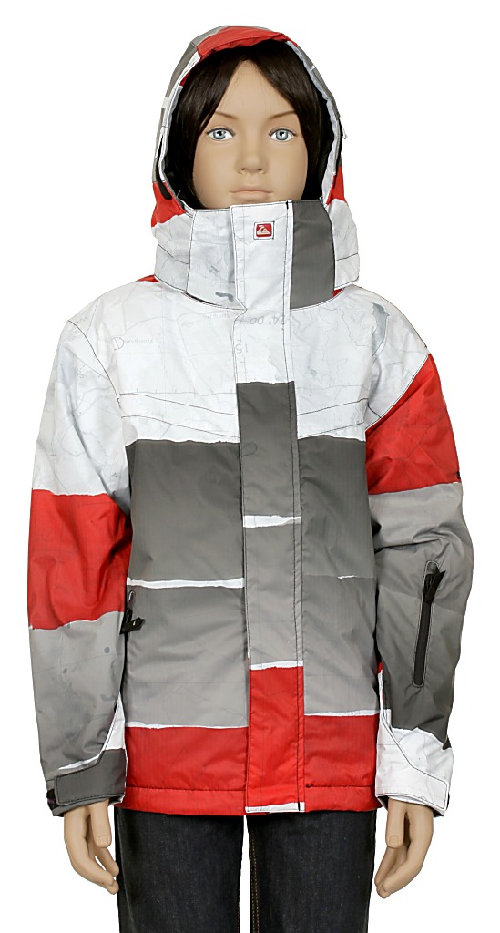 bunda Quiksilver Last Mission Print Youth 2 Kid's - Alpha Red