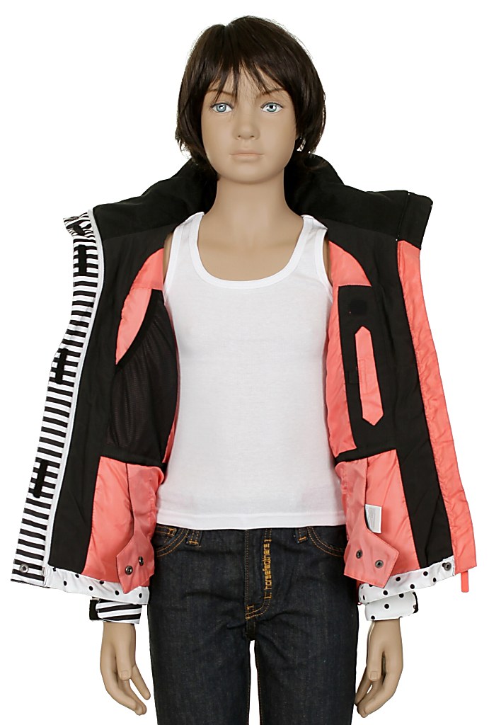 kurtka Roxy Jet Ski Girl Kid's - H.Chip Skin Black