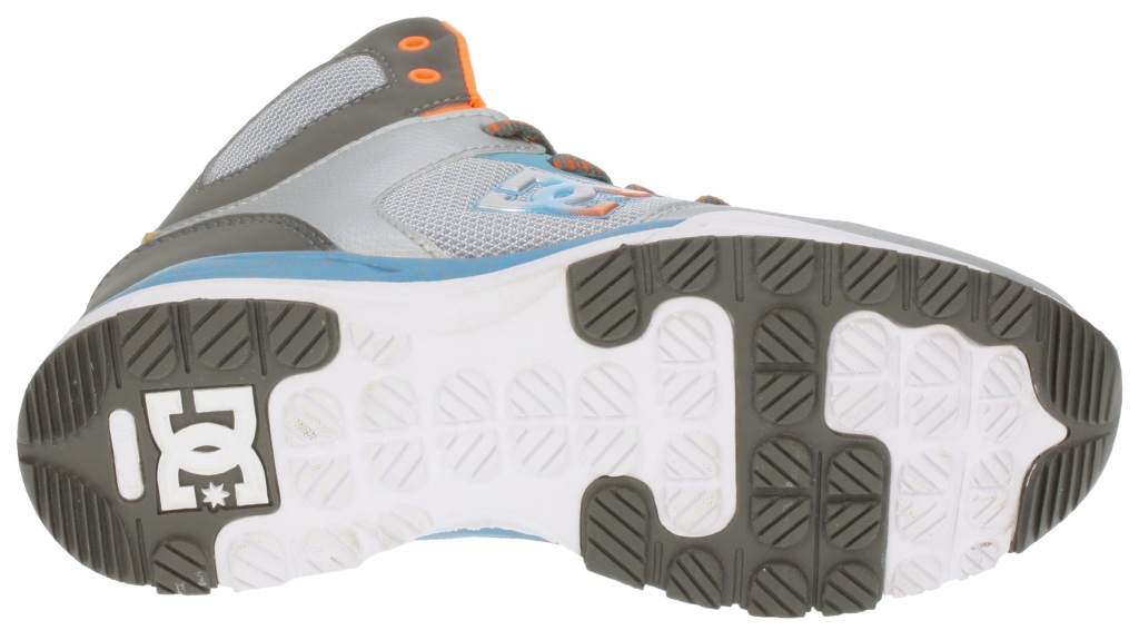 boty DC Alias Lite Mid - Metal Silver/Fluorescent Blue