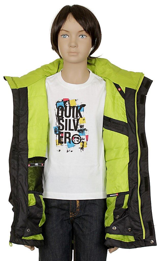 bunda Quiksilver Last Mission Print Youth 2 - Magazine Black