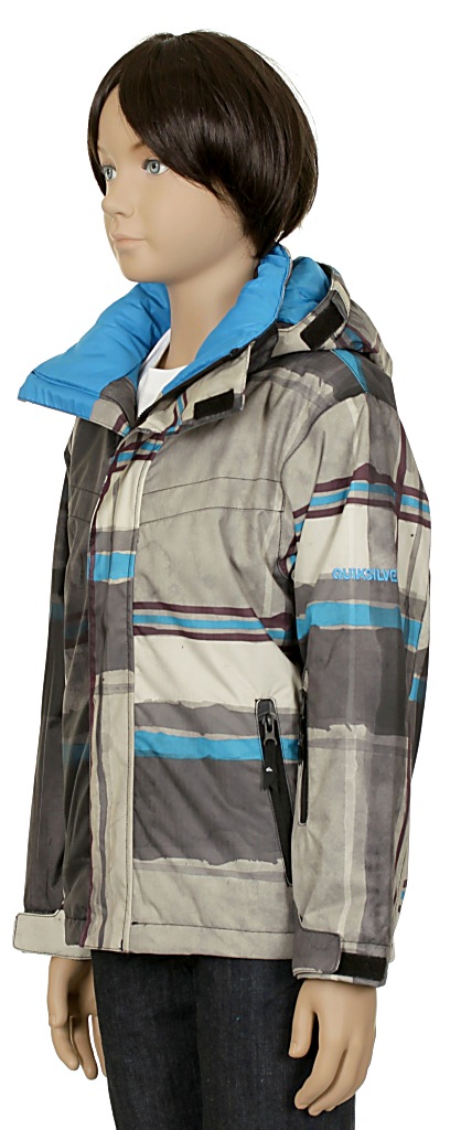jacket Quiksilver Last Mission Print Youth 2 Kid's - Pier Black