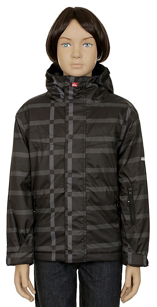 jacket Quiksilver Last Mission Print Youth 2 Kid's - Magazine Black/Black