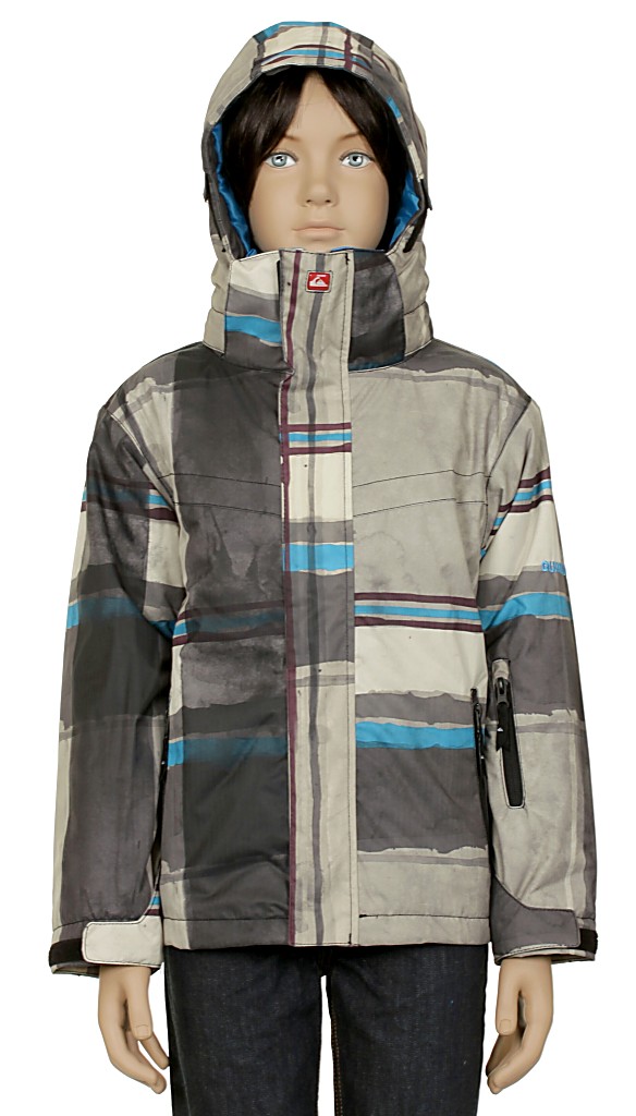 jacket Quiksilver Last Mission Print Youth 2 Kid's - Pier Black