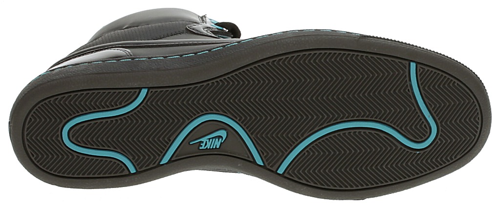 topánky Nike Double Team Lite High - Black/Black/Mid Fog/Bright Turquoise