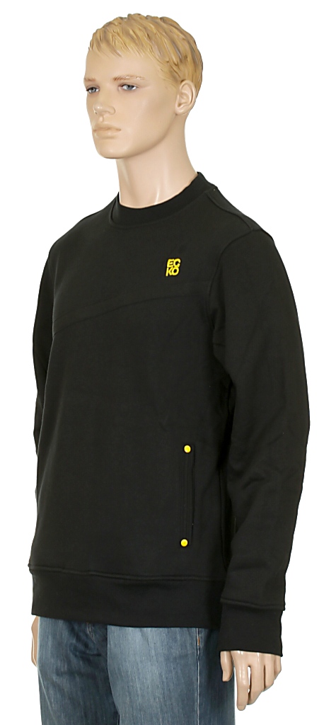mikina Ecko Architect Type Crew - Black
