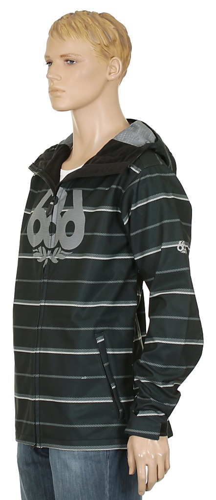 kurtka 686 Plexus Tag Softshell - Black Twill Stripe