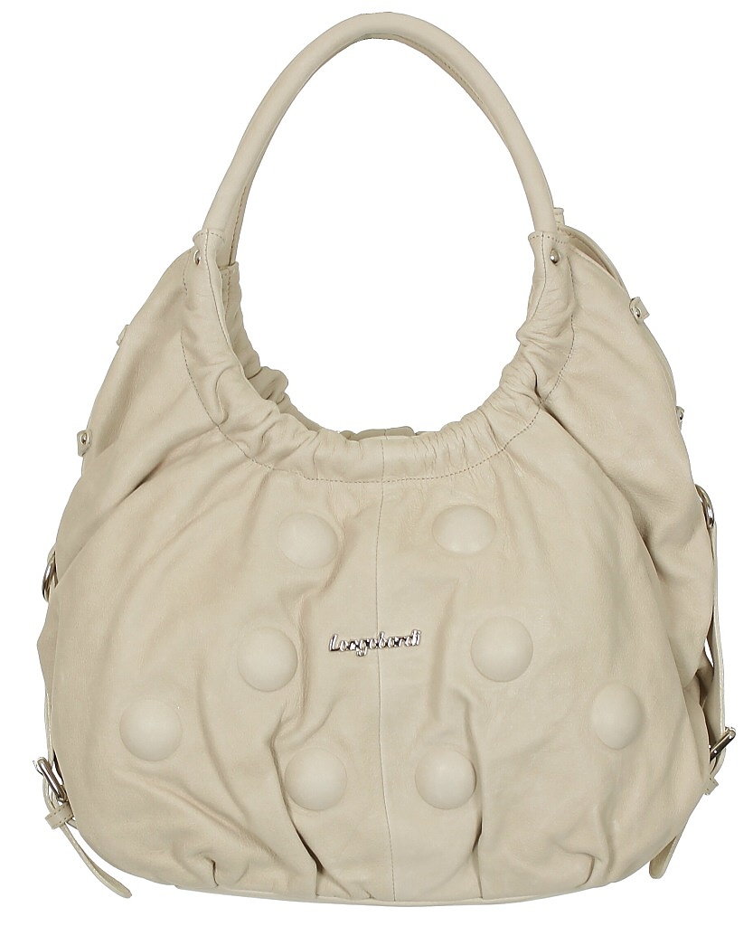 taška Longobardi 7926 Vitello Monaco Bolle - Cream