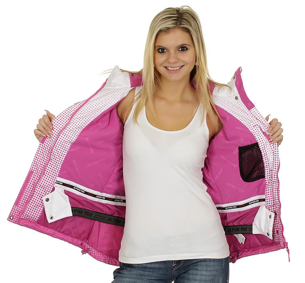 bunda Alpine Pro Emma - White/Rose Violet