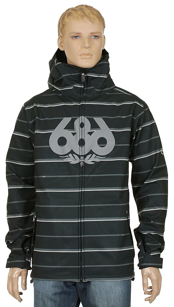 kurtka 686 Plexus Tag Softshell - Black Twill Stripe