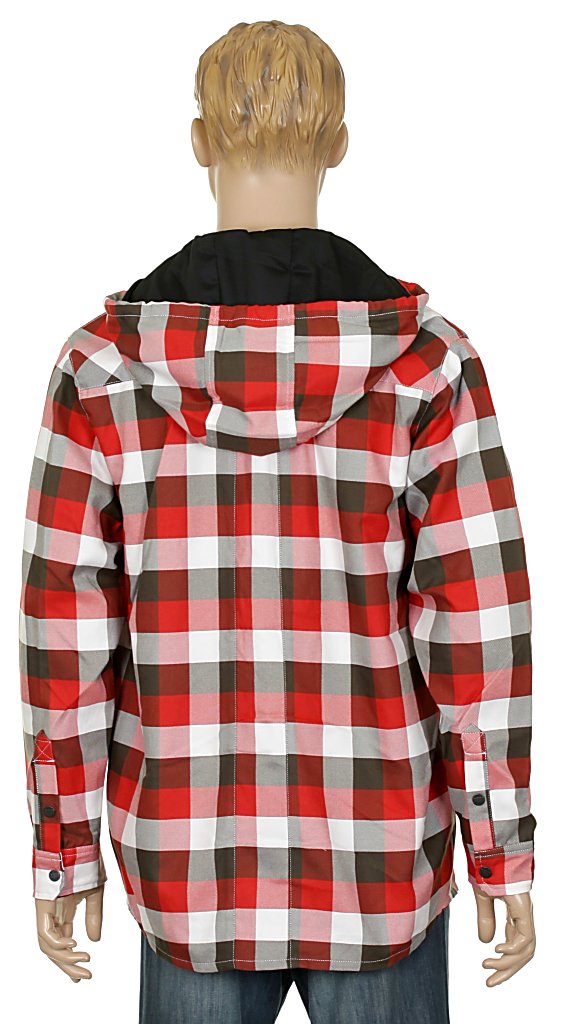 košeľa GNU The Nib Flannel LS - Red
