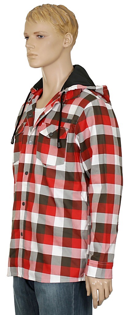 košeľa GNU The Nib Flannel LS - Red
