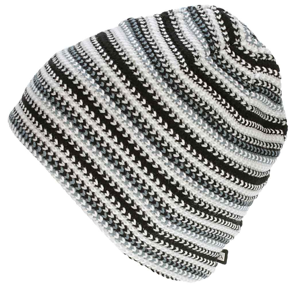 beanie Alpine Pro Grafine - Black/Light Gray/White