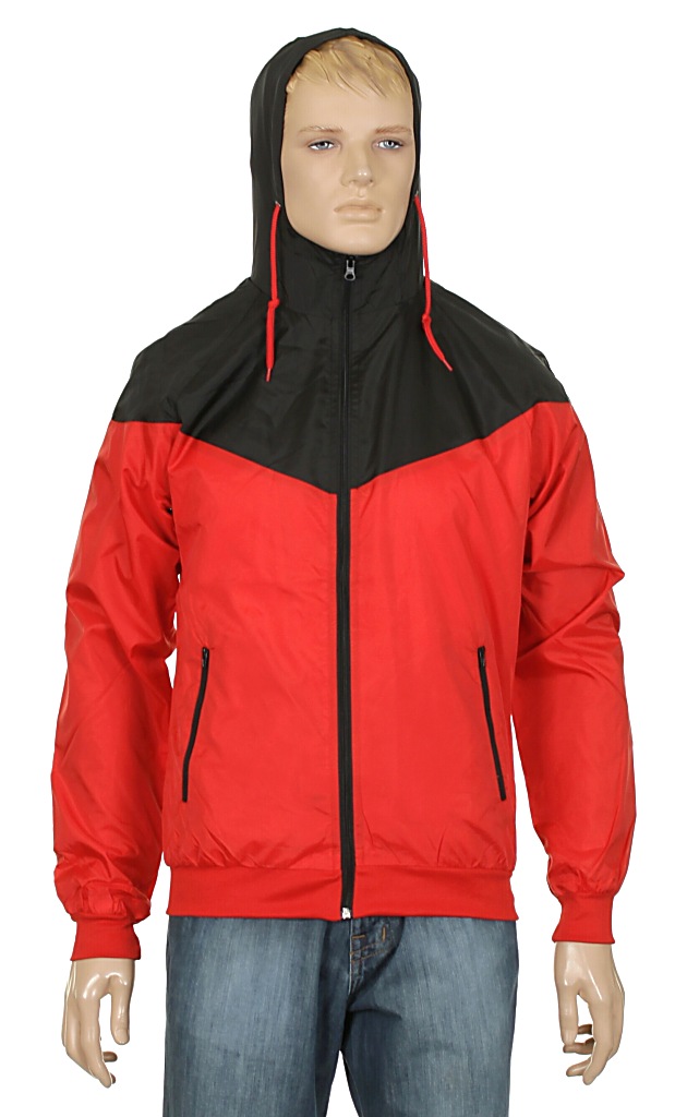 bunda Urban Classics Arrow Windrunner/TB148 - Red/Black