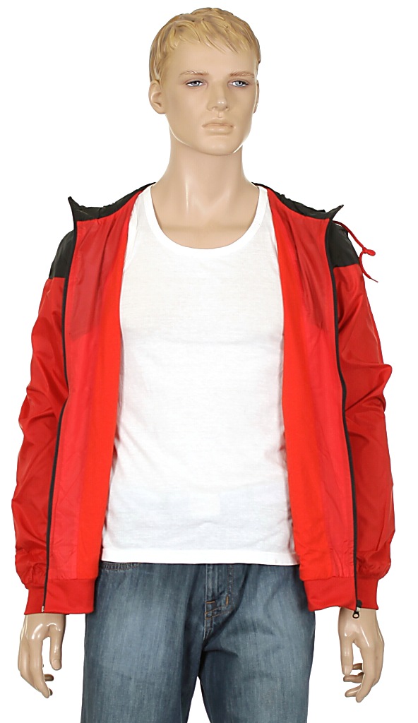 bunda Urban Classics Arrow Windrunner/TB148 - Red/Black