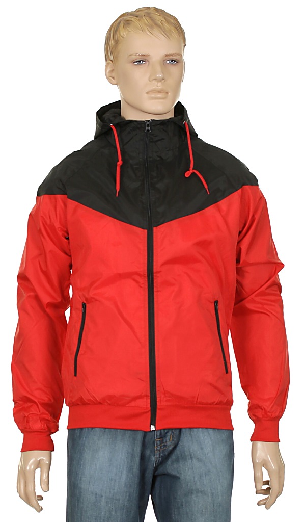 bunda Urban Classics Arrow Windrunner/TB148 - Red/Black