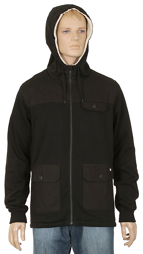 mikina DC Blackhearth Premium Zip - Black
